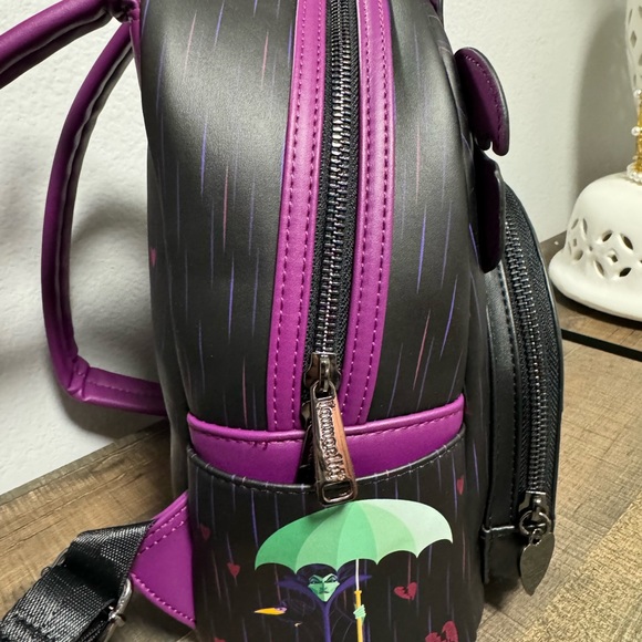 Disney Loungefly Villains Curse Your Hearts Mini Backpack - Picture 2 of 6